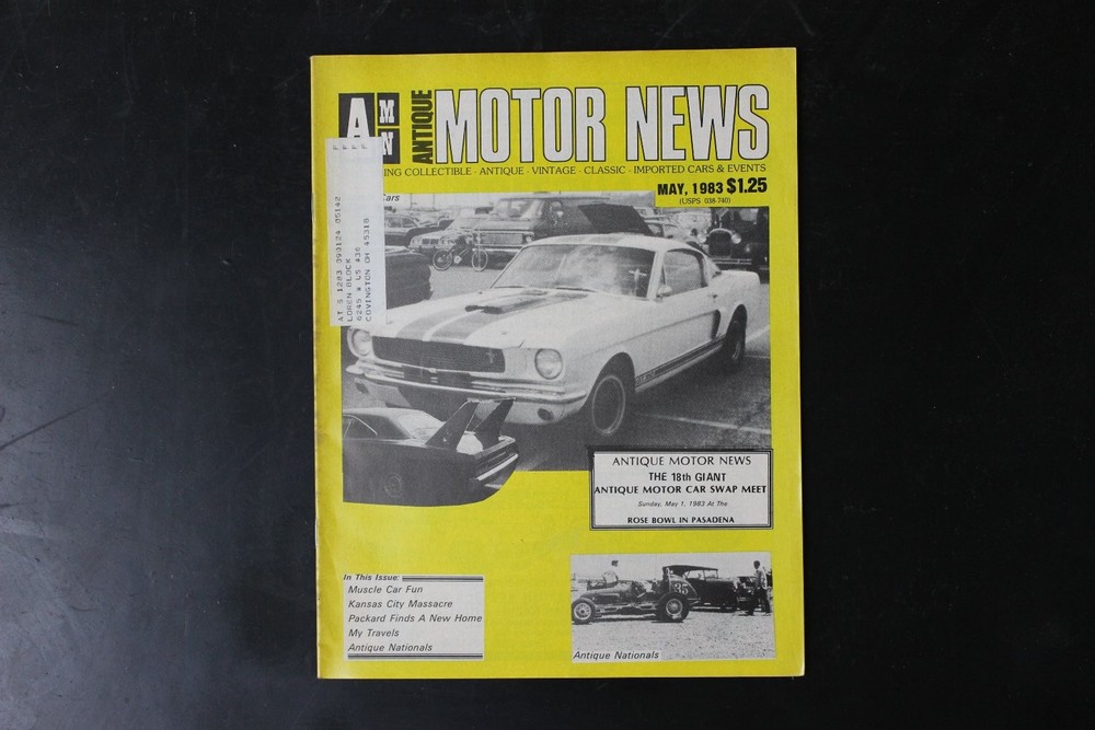 AM Antique Motor News May 1983 Shelby Mustang GT350 Vintage Cars Magazine