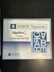 Saxon Algebra 1/2 Teacher CD’S (3RD EDITION)