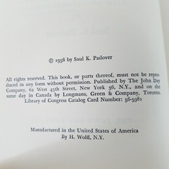 Thomas Jefferson Profile as Revealed in His Letters – 1956 HC by Saul Padover