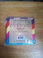 Stretchable Fabric Book Cover, Fits Up To 10.5 IN X 11.5 IN, Rainbow Pattern