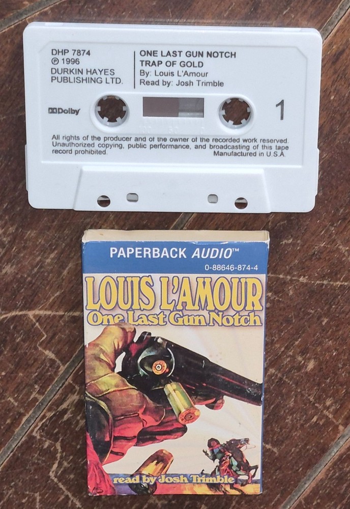 Louis L’Amour (1996) *ONE LAST GUN NOTCH* Paperback Audio on Cassette