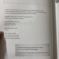 All About Reading Pre-Reading Teacher’s Manual + Readers 1-2 Lizard Lou Zebra