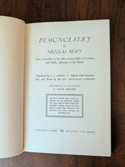 DEMONOLATRY & COMP. MALEFICARUM RARE OCCULT DEMONOLOGY WITCHCRAFT HARDCOVER