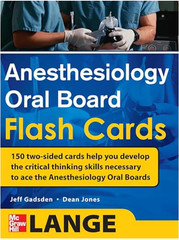 Anesthesiology Oral Board Flash Cards McGraw Hill Lange Gadsden Jones 150 Cards