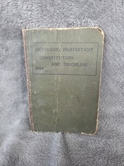 Methodist Protestant Constitution and Discipline 1924 6.5×4.25″