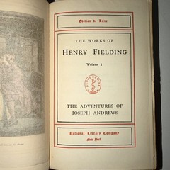 Works of Henry Fielding Antique Book Set 5 Vols Edition de Luxe 1902 HC Rare