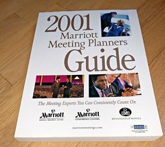 2001 MARRIOTT HOTELS MEETING PLANNERS GUIDE – 592 pages