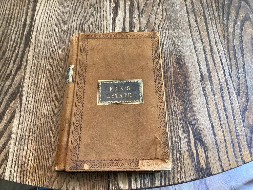 Ca 1840 Potter County Fox Estate Ledger Pioneer Names Hebron Genesee Bingham PA