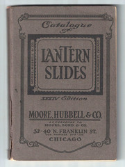 Antique 1910s Moore, Hubbell & Co. Catalogue of Lantern Slides, Accessories