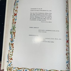 The Holy Bible Catholic Life Edition 1961 Good Counsel Publishing Co Color pages