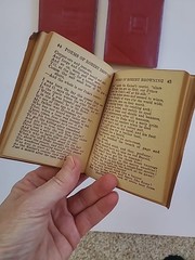 Vintage Little Leather Library Red Miniature Books Lot of 4 Longfellow Tennyson