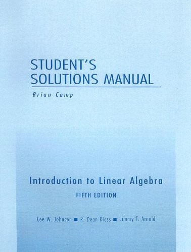 Student Solutions Manual for I – VERY GOOD