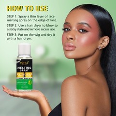 3.4 fl oz Lace Melting and Holding Spray Glue-Less melting spray-3.4fl