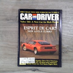CAR AND DRIVER Magazine JUNE 1988 Lotus Esprit Porsche 944 Turbo S Volvo