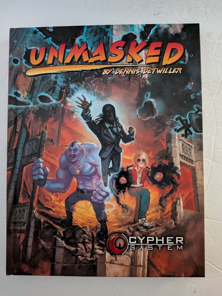 Unmasked Dennis Detwiller 2017 Cypher System RPG Monte Cook Games