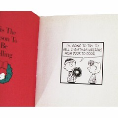 Small 4-1/4″ Square Peanuts by Schultz Bah, Humbug! Hardcover 30 pages