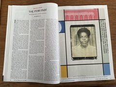New Yorker 2025 July 7/14~Literary height~window cleaner reads~Christoph Niemann