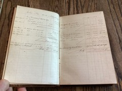 Ca 1840 Potter County Fox Estate Ledger Pioneer Names Hebron Genesee Bingham PA