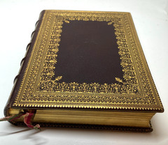 1874 Lesort Heures Dames Chrétiennes Gilt Morocco Leather Silk Binding