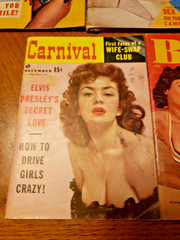 Lot 7 VINTAGE 1950s PINUPS CELEBRITY Magazine Lot Pocket SIZE