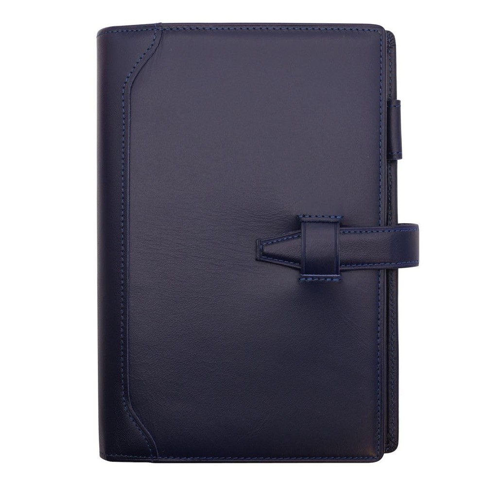 Olive Leather Bible 15mm Navy