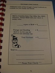 Vintage 1991 Kris Kringle’s Candy Cookbook Grandma Kate Hawaii 71 Pages