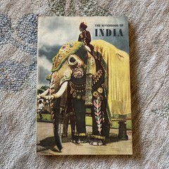 1956 The Handbook of India Govt of India Tourism Dept with Map