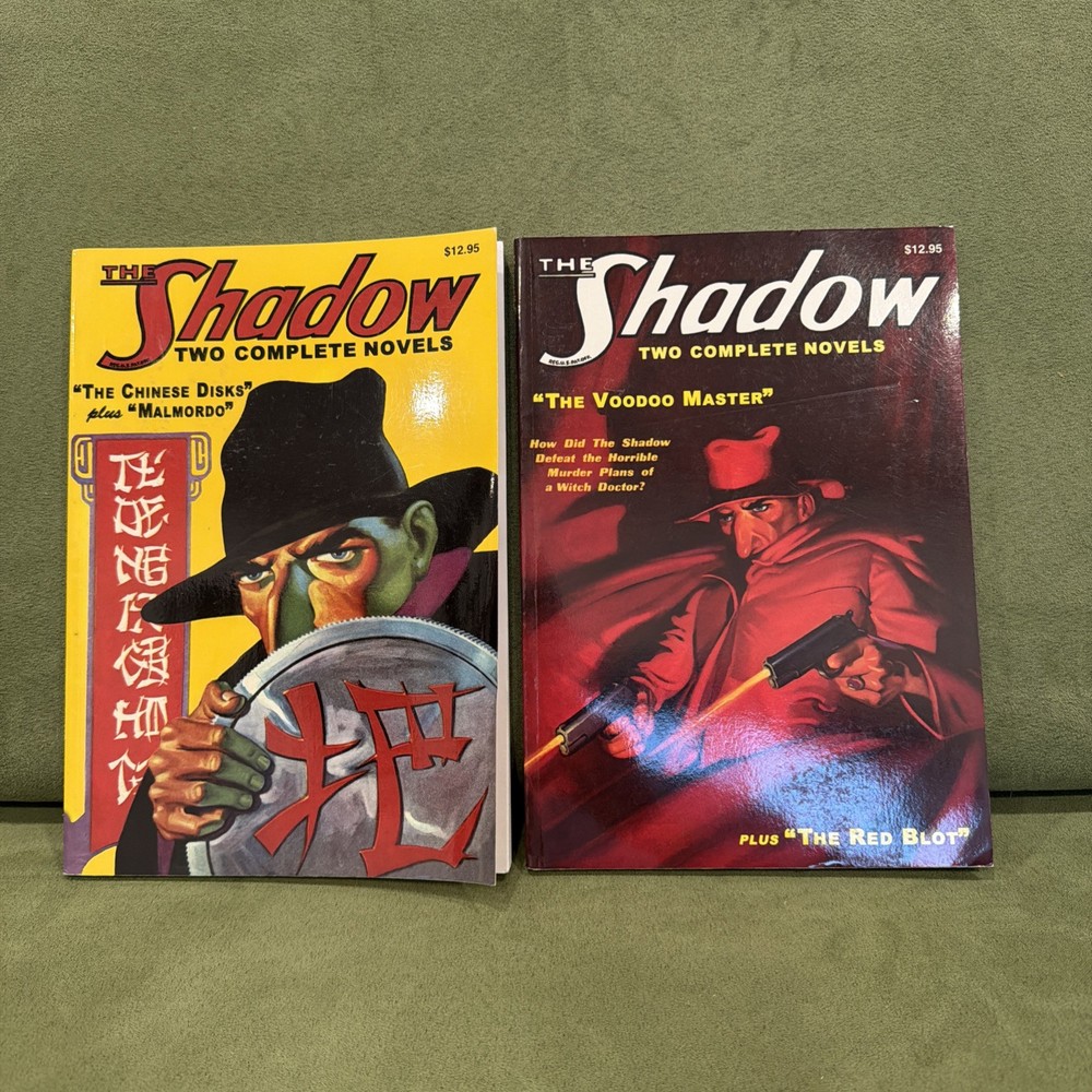 THE SHADOW Vol 2 & Vol 3 Pulp Reprints NOSTALGIA VENTURES 1st printings 2006