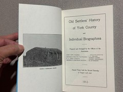 OLD SETTLER’S HISTORY OF YORK COUNTY, NEBRASKA – SC 1913 Reprint – Biographies