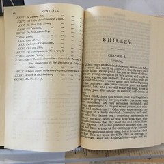 1907 SHIRLEY–Vintage green leather 642 pages–Thos. Nelson/Sons GC