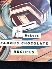 Vintage Bakers Famous Chocolate Recipes 1936 Cookbook