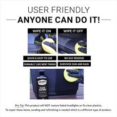 Ultimate Plastic Restorer & Trim Repair Kit – Safe 8 Oz Auto Detailing Solution
