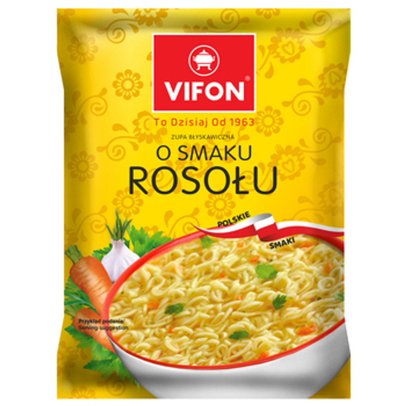 5901882017863 VIFON Zupa błyskawiczna o smaku rosołu (Polskie Smaki) 65g Tan-vie