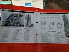 1964 Potter Slide Type Fire Escape 4 Page Brochure Catalog Scottsdale Arizona