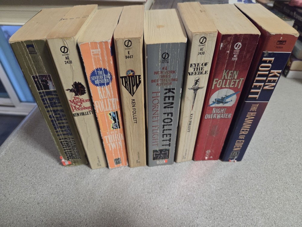 Ken Follett Lot Of 8 Books Paperback