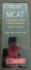 MCAT Complete 7-Book Subject Review 2021-2022 Kaplan Test Prep Sealed