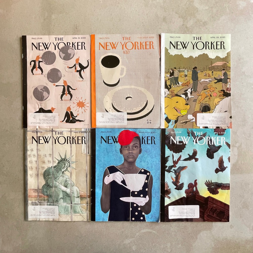 Six 2025 New Yorker Magazine Issues