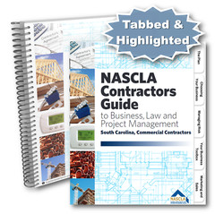 Pre-Tabbed & Highlighted NASCLA South Carolina Commercial Contra 9th Editiion