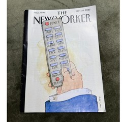 The New Yorker Magazine September 29 2025 Barry Blitt Remote Control Cover