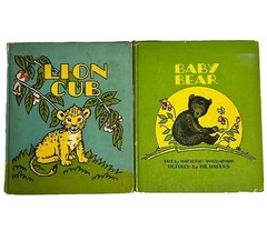 Antique Children’s Books By Hamilton Williamson Baby Bear – Lion Cub 1930s