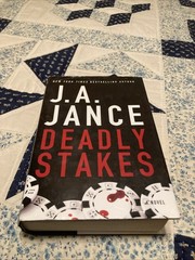 Lot of 2 J.A. Jance Large Print Hardcover Books Deadly Stakes and Judgement Call
