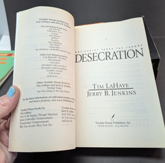 LOT OF 3 Books of Tim LaHaye Jerry B Jenkins: Desecration, Armageddon, Remnant
