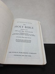 Holy Bible KJV References, Self-Pronouncing, World Publishing Indexed