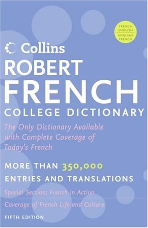 Collins Robert French College Dictionary Hardcover Collins Publis