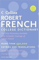Collins Robert French College Dictionary Hardcover Collins Publis
