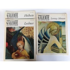 Bastei Galerie der grossen Maler Lot of 3 Lochner/Holbein/Lorenzo Monaco Deutch