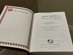 Holy Bible KJV Giant Print Concordance Red Letter Jimmy Swaggart Commentary Ed.