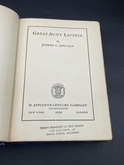 Great Aunt Lavinia by Joseph C. Lincoln 1936 Hardcover First Edition