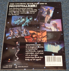 1 Michael Jackson Moonwalker 1988 Coloring Book & 1 Story Book Brand New Lot