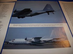 LOCKHEED C-130 “STILL LABORING ON” & B-36 PEACEMAKER.. 2-PAGE CUTAWAY (568JJ)